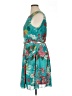 Evan Picone 100% Polyester Floral Teal Cocktail Dress Size 16 - photo 5