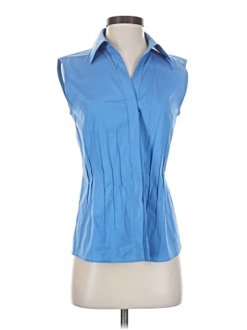Lafayette 148 New York Sleeveless Button-Down Shirt (view 1)