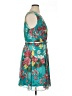 Evan Picone 100% Polyester Floral Teal Cocktail Dress Size 16 - photo 4