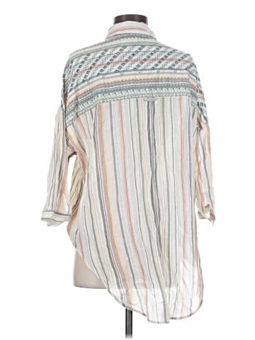 Akemi + Kin 3/4 Sleeve Button-Down Shirt (view 2)