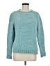 Alfred Dunner 100% Polyester Tweed Teal Pullover Sweater Size M - photo 1
