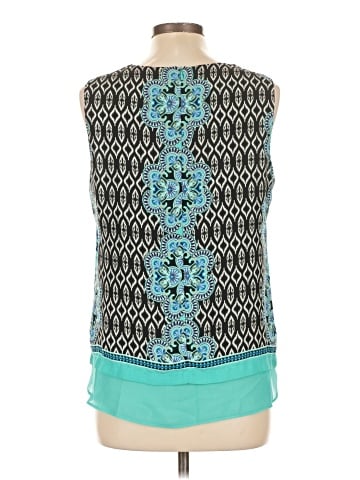 Rose + Olive Sleeveless Blouse (view 2)
