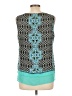 Rose + Olive 100% Polyester Teal Sleeveless Blouse Size L - photo 2