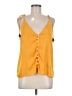 Dolan 100% Polyester Yellow Sleeveless Blouse Size M - photo 1