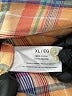 Eddie Bauer 100% Cotton Plaid Orange Long Sleeve Button-Down Shirt Size XL - photo 8