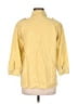 Chico's Design 100% Cotton Yellow 3/4 Sleeve Button-Down Shirt Size Med (1) - photo 2