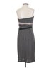 The Limited 100% Polyester Stripes Gray Cocktail Dress Size XS - photo 2