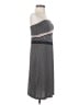 The Limited 100% Polyester Stripes Gray Cocktail Dress Size XS - photo 4
