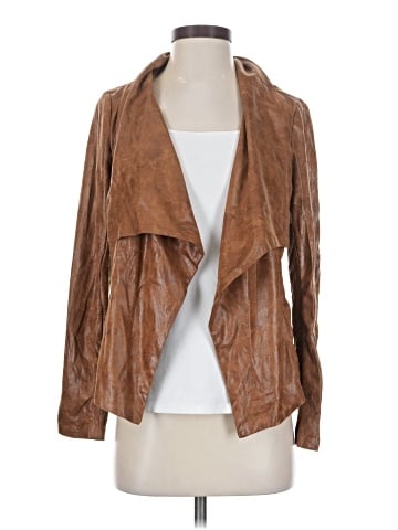 Skies Are Blue Faux Leather Jacket (view 1)