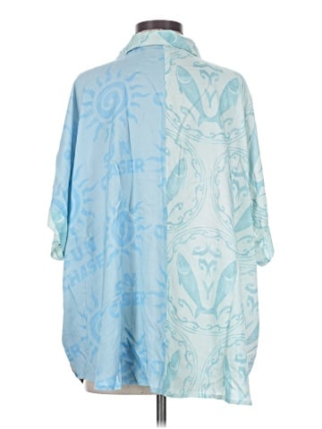 Surf Gypsy 3/4 Sleeve Button-Down Shirt (view 2)