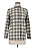 Madewell Checkered-gingham Gray Long Sleeve Button-Down Shirt Size M - photo 1