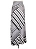 Chances R Stripes Gray Casual Skirt Size 1X - photo 1