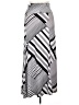 Chances R Stripes Gray Casual Skirt Size 1X - photo 2