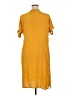 Millenium 100% Polyester Yellow Casual Dress Size XL - photo 2