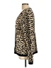 Dialogue Animal Print Gold Cardigan Size L - photo 5