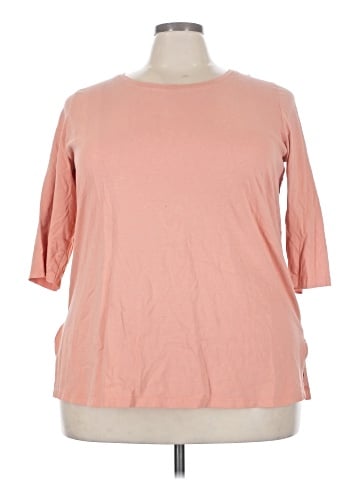 Woman Within 3/4 Sleeve T-Shirt (view 1)