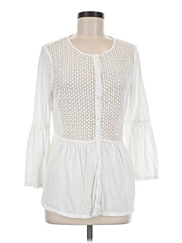 Three Dots 3/4 Sleeve Blouse (view 1)