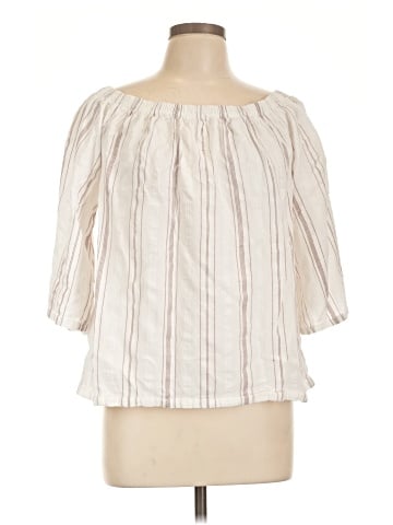 Garnet Hill 3/4 Sleeve Blouse (view 1)