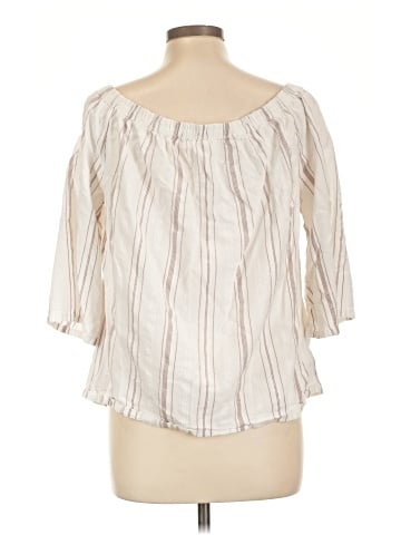 Garnet Hill 3/4 Sleeve Blouse (view 2)