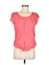 Final Touch 100% Rayon Pink Short Sleeve Top Size M - photo 1
