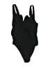 H&M Solid Black One Piece Swimsuit Size M - photo 1
