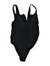 H&M Solid Black One Piece Swimsuit Size M - photo 2