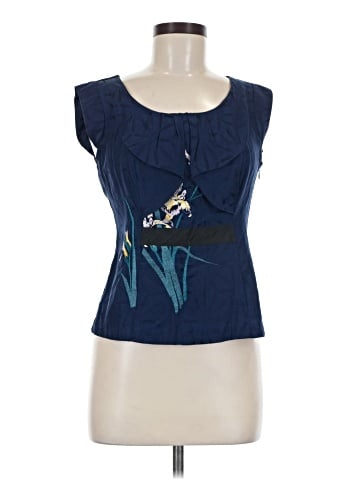 Floreat Sleeveless Silk Top (view 1)