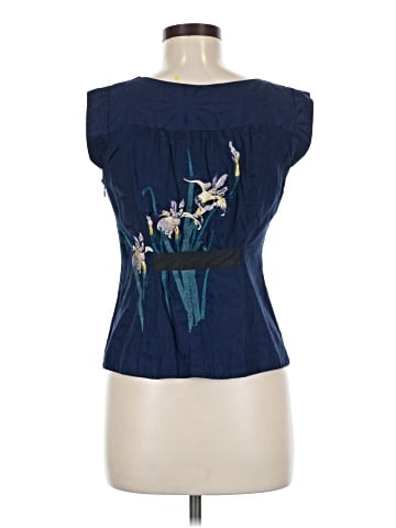 Floreat Sleeveless Silk Top (view 2)