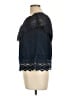 No Boundaries 100% Polyester Blue Short Sleeve Blouse Size XL - photo 5