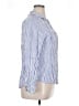 Tinsel 100% Viscose Stripes Blue Long Sleeve Button-Down Shirt Size XL - photo 4