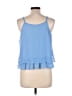 Knitworks 100% Polyester Blue Sleeveless Blouse Size XXL - photo 2