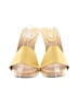 Nicole Miller Color Block Yellow Sandals Size 8 1/2 - photo 2