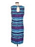 Sag Harbor 100% Polyester Print Blue Casual Dress Size 12 - photo 2