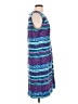 Sag Harbor 100% Polyester Print Blue Casual Dress Size 12 - photo 4