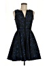 Black Halo 100% Polyester Paisley Blue Cocktail Dress Size 6 - photo 1