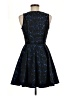 Black Halo 100% Polyester Paisley Blue Cocktail Dress Size 6 - photo 2