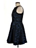 Black Halo 100% Polyester Paisley Blue Cocktail Dress Size 6 - photo 5