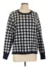 J.Crew 100% Cashmere Checkered-gingham Black Cashmere Pullover Sweater Size L - photo 1
