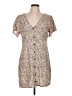 Volcom 100% Viscose Animal Print Tan Casual Dress Size 10 - photo 1