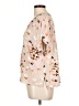 Tribal 100% Rayon Floral Tan Short Sleeve Blouse Size L - photo 5