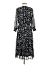 DR2 100% Polyester Paisley Gray Casual Dress Size M - photo 2