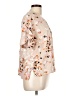Tribal 100% Rayon Floral Tan Short Sleeve Blouse Size L - photo 4