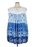 Lane Bryant 100% Rayon Blue Sleeveless Blouse Size 3X - photo 1