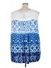 Lane Bryant 100% Rayon Blue Sleeveless Blouse Size 3X - photo 2