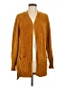 Seven7 100% Polyester Gold Cardigan Size M - photo 1