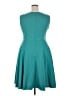 Unbranded Solid Teal Casual Dress Size XXL - photo 2