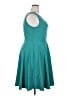 Unbranded Solid Teal Casual Dress Size XXL - photo 4
