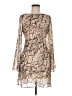 B. Darlin 100% Polyester Animal Print Tan Cocktail Dress Size 7 - photo 1