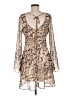 B. Darlin 100% Polyester Animal Print Tan Cocktail Dress Size 7 - photo 2