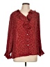 Karen Scott 100% Polyester Red 3/4 Sleeve Blouse Size L - photo 1